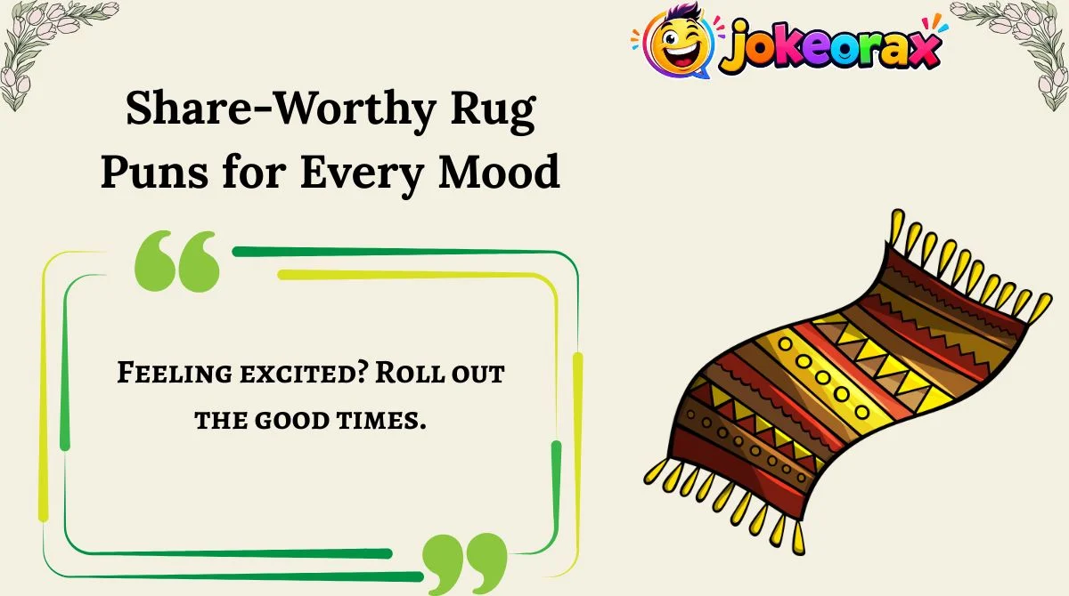 Share-Worthy Rug Puns for Every Mood