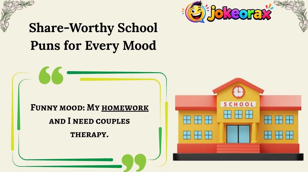 Share-Worthy School Puns for Every Mood