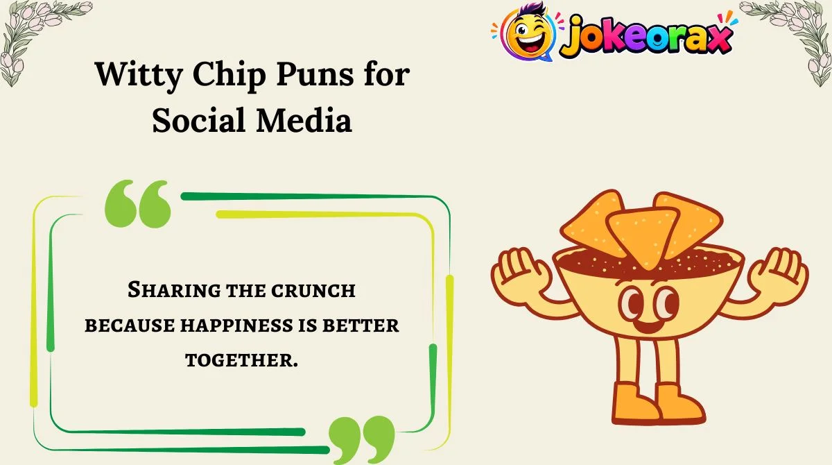 Witty Chip Puns for Social Media