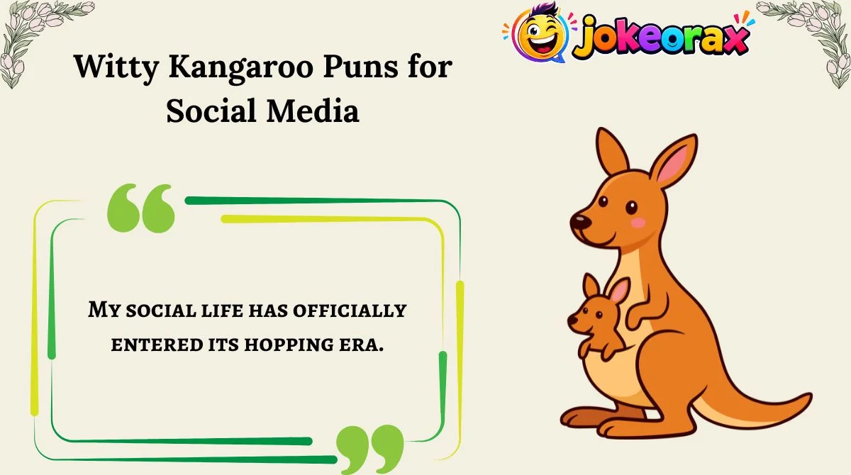 Witty Kangaroo Puns for Social Media
