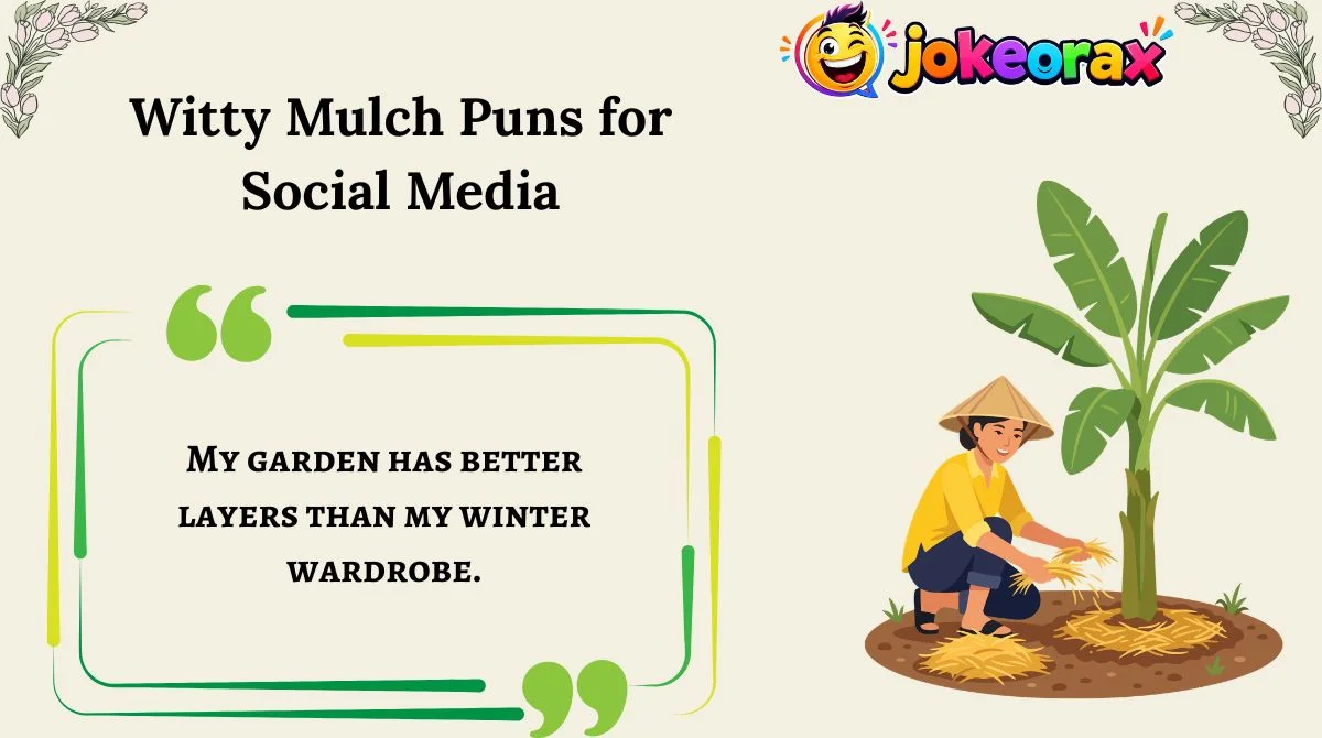 Witty Mulch Puns for Social Media
