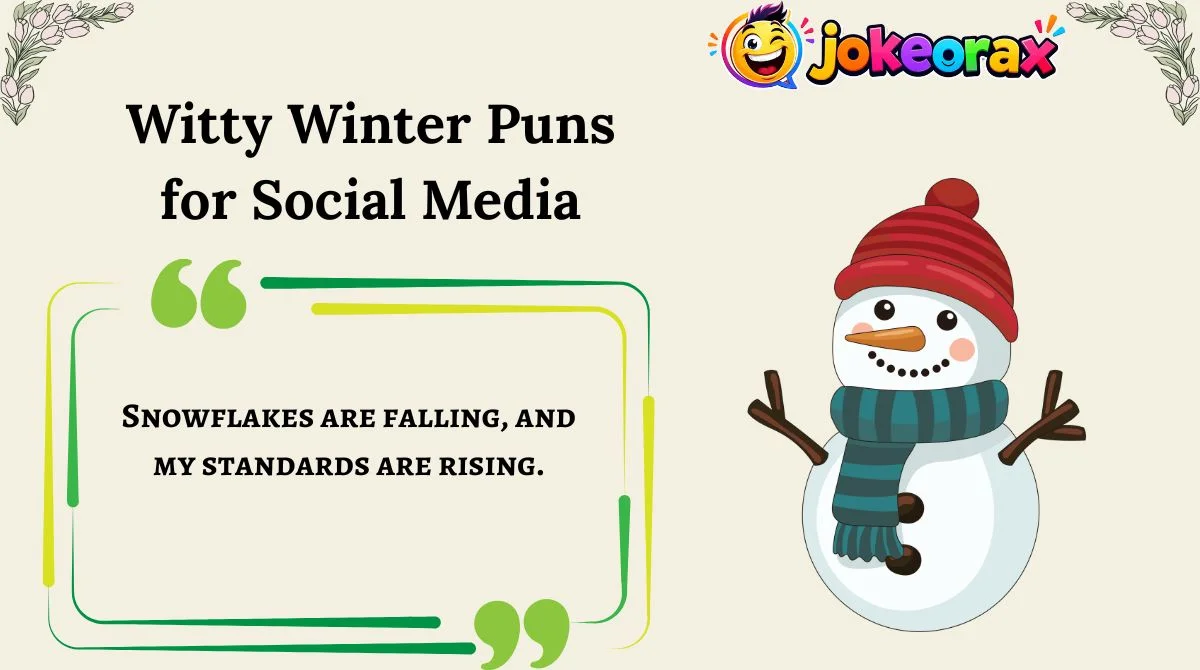 Witty Winter Puns for Social Media
